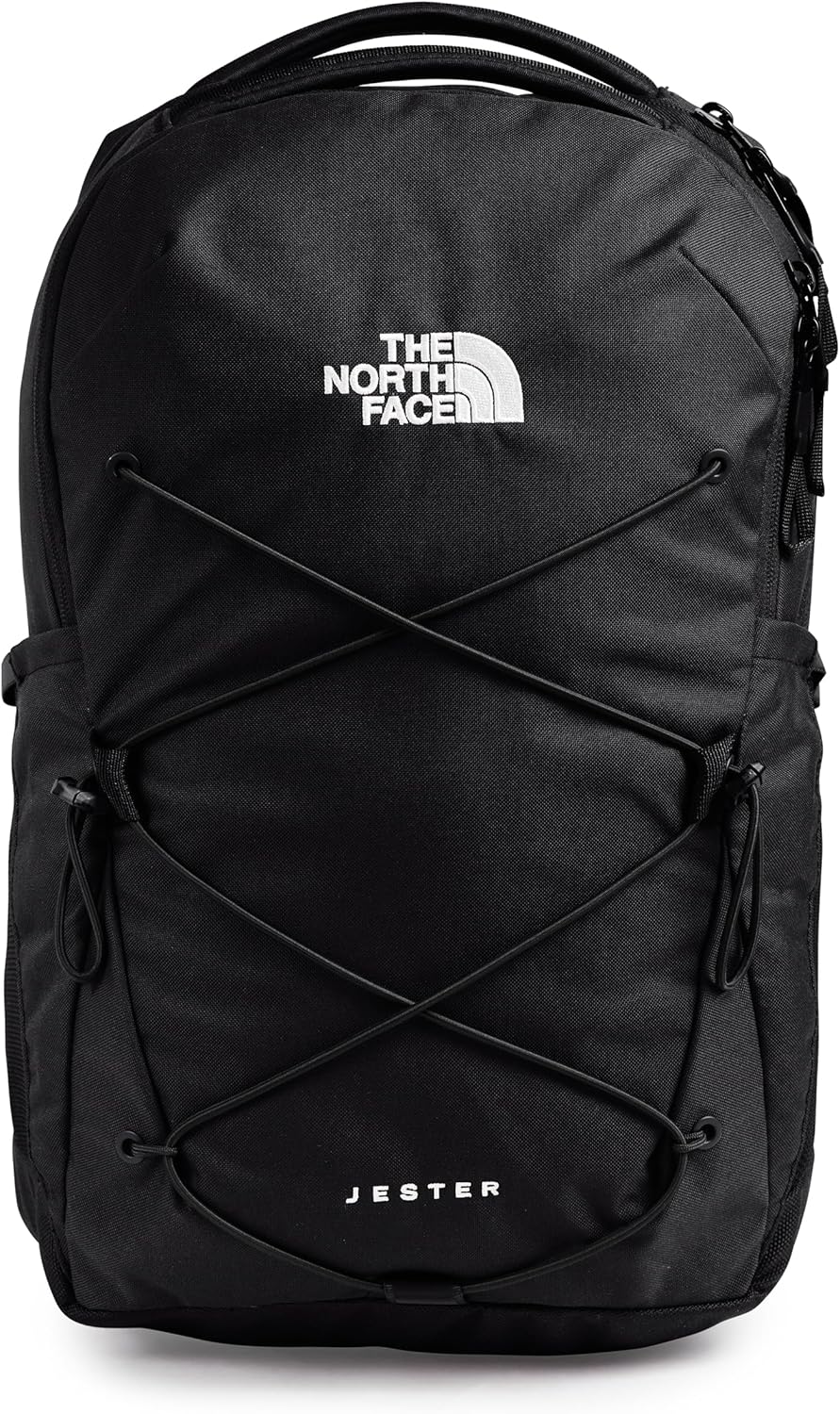 The North Face Women's Jester Everyday Laptop Backpack - Commuter Travel Bag, Laptop Sleeve, Water-Repellent, TNF Black-NPF, One Size