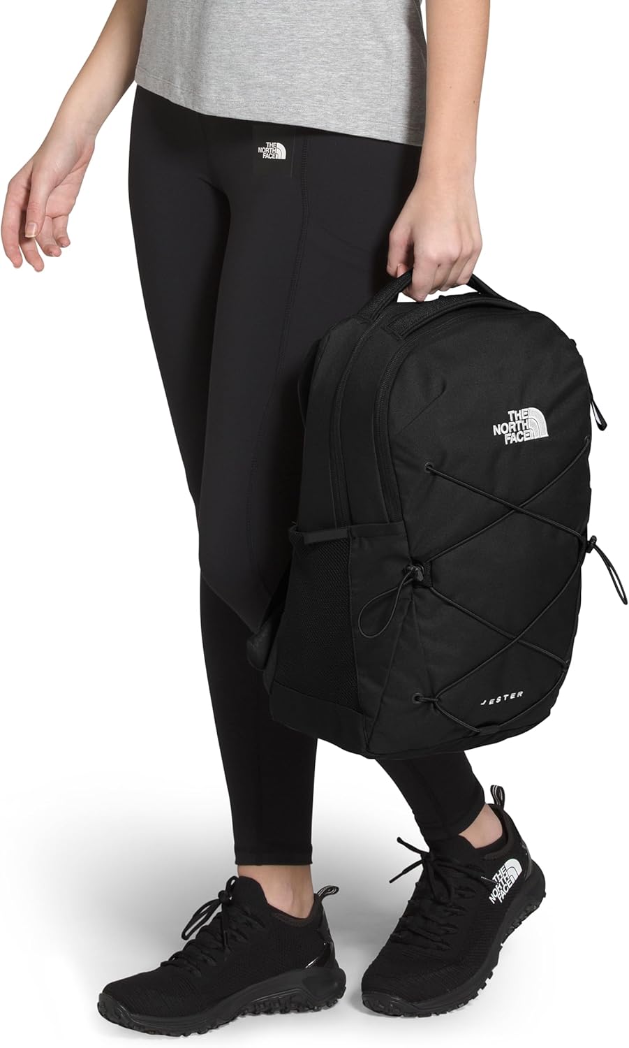 The North Face Women's Jester Everyday Laptop Backpack - Commuter Travel Bag, Laptop Sleeve, Water-Repellent, TNF Black-NPF, One Size - Image 6