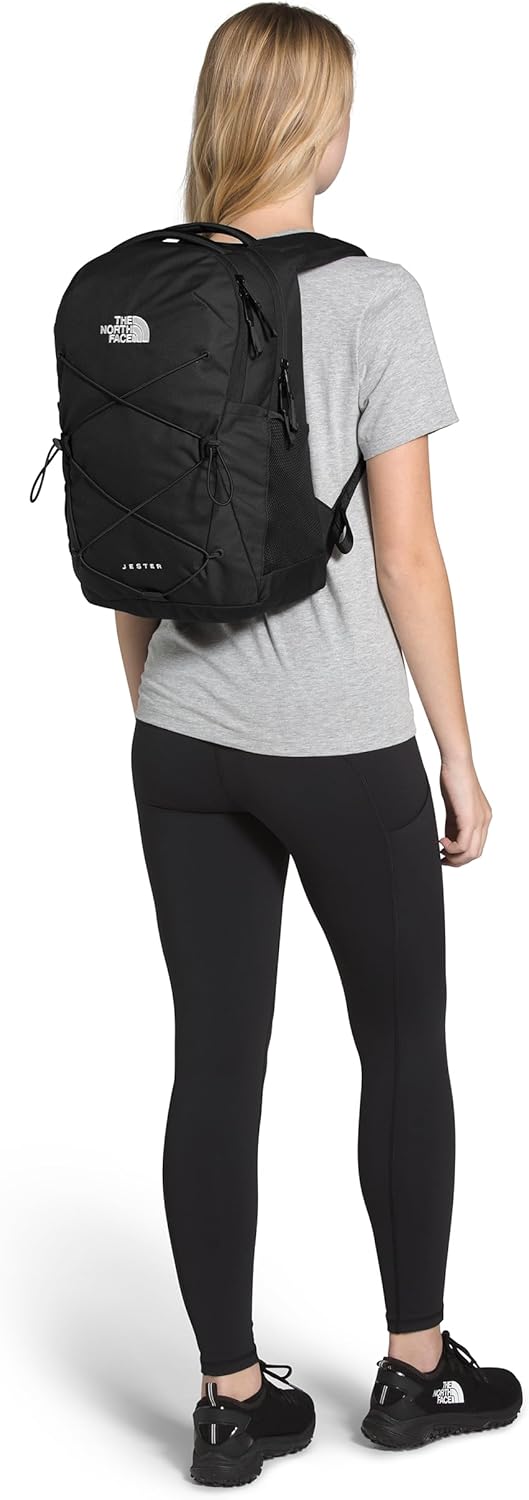 The North Face Women's Jester Everyday Laptop Backpack - Commuter Travel Bag, Laptop Sleeve, Water-Repellent, TNF Black-NPF, One Size - Image 7