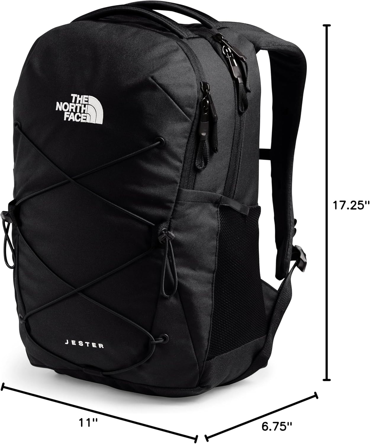 The North Face Women's Jester Everyday Laptop Backpack - Commuter Travel Bag, Laptop Sleeve, Water-Repellent, TNF Black-NPF, One Size - Image 8